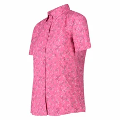 Camicia fantasia check maniche corte da donna