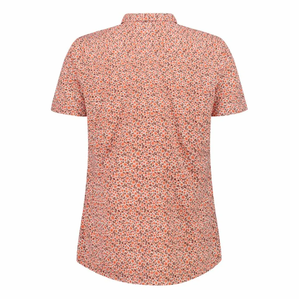 Camicia fantasia check maniche corte da donna
