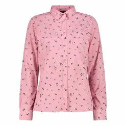 Camicia fantasia floreale maniche lunghe da donna