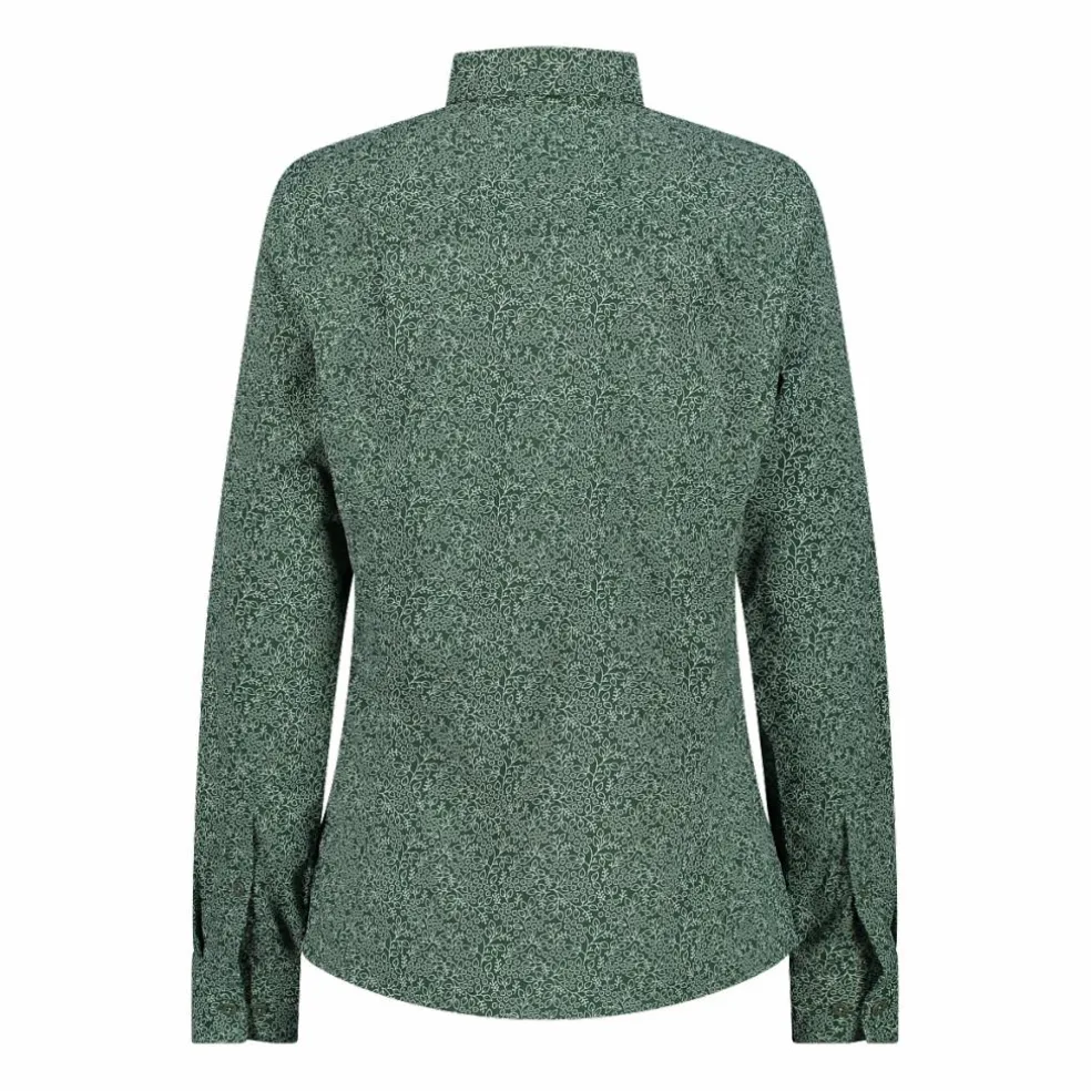 Camicia fantasia floreale maniche lunghe da donna
