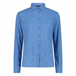 Camicia fantasia floreale maniche lunghe da donna