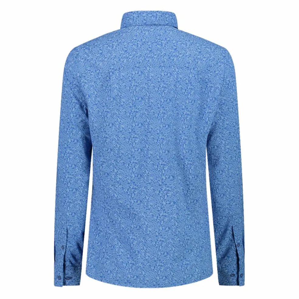 Camicia fantasia floreale maniche lunghe da donna