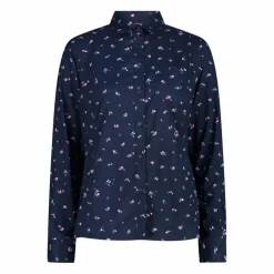 Camicia fantasia floreale maniche lunghe da donna