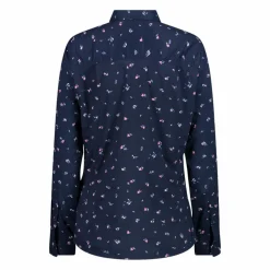 Camicia fantasia floreale maniche lunghe da donna
