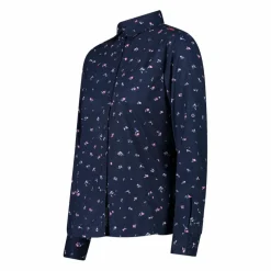 Camicia fantasia floreale maniche lunghe da donna