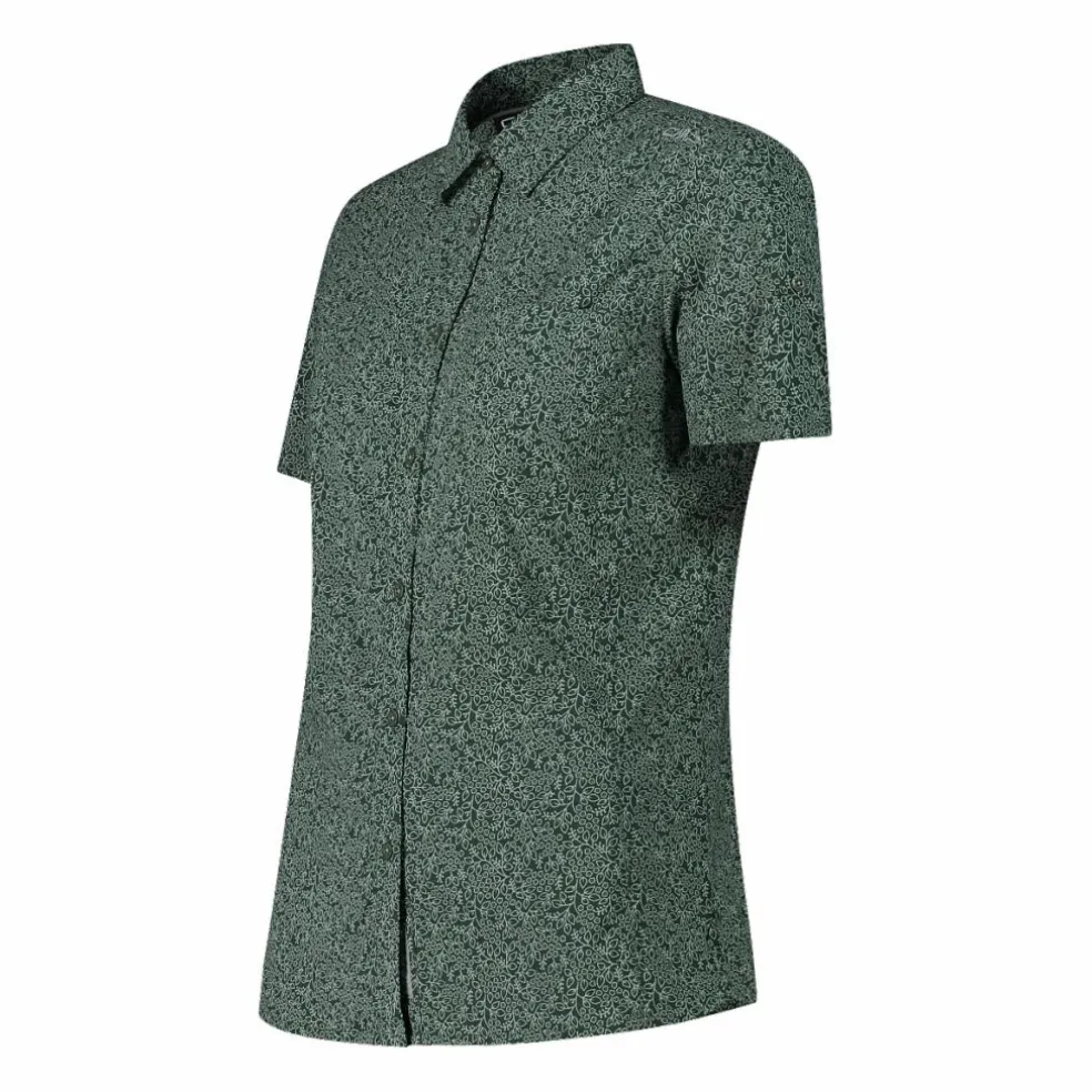 Camicia fantasia floreale maniche corte da donna