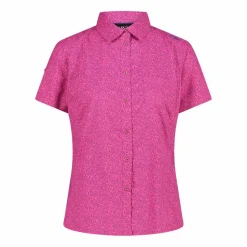 Camicia fantasia floreale maniche corte da donna