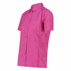 Camicia fantasia floreale maniche corte da donna