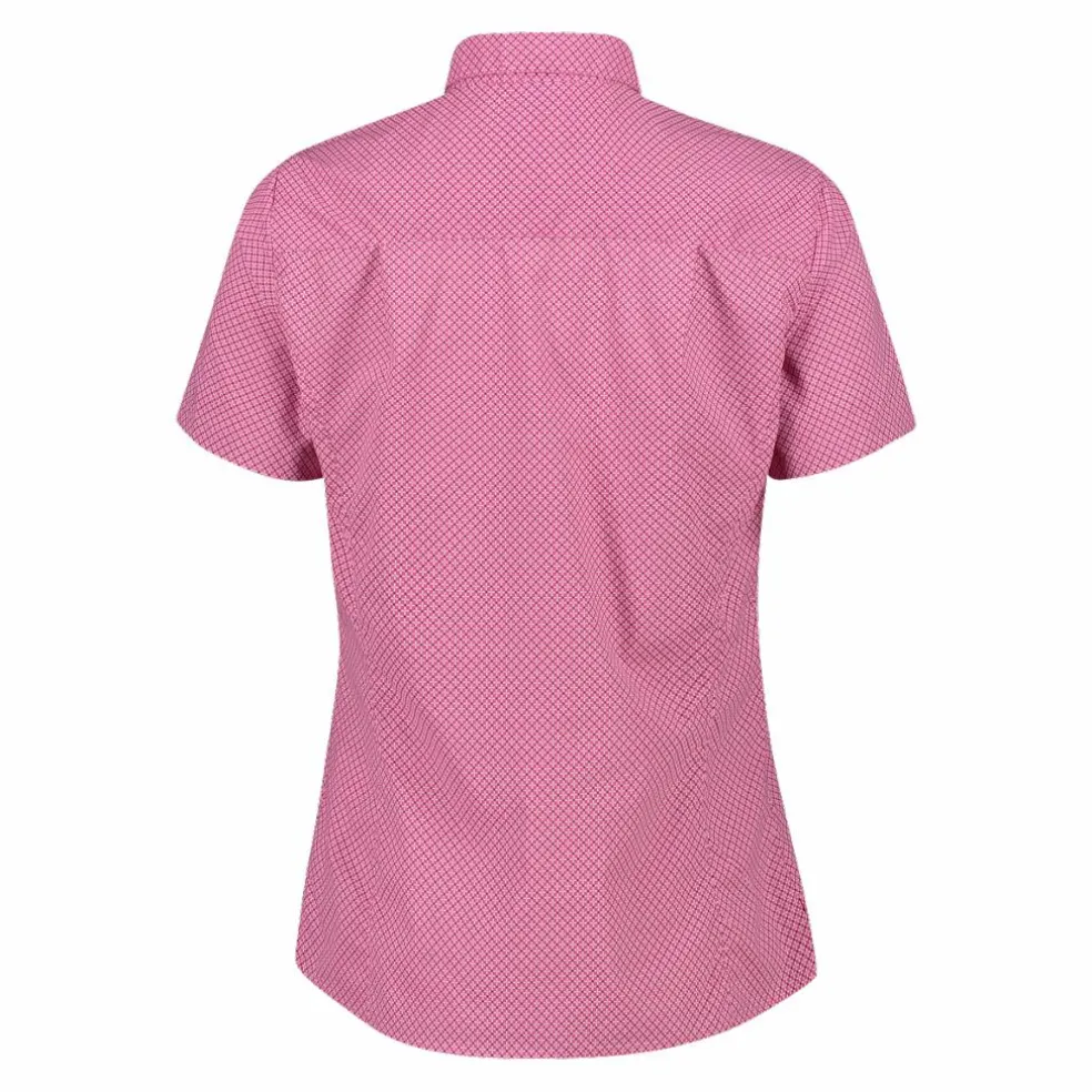 Camicia fantasia floreale maniche corte da donna