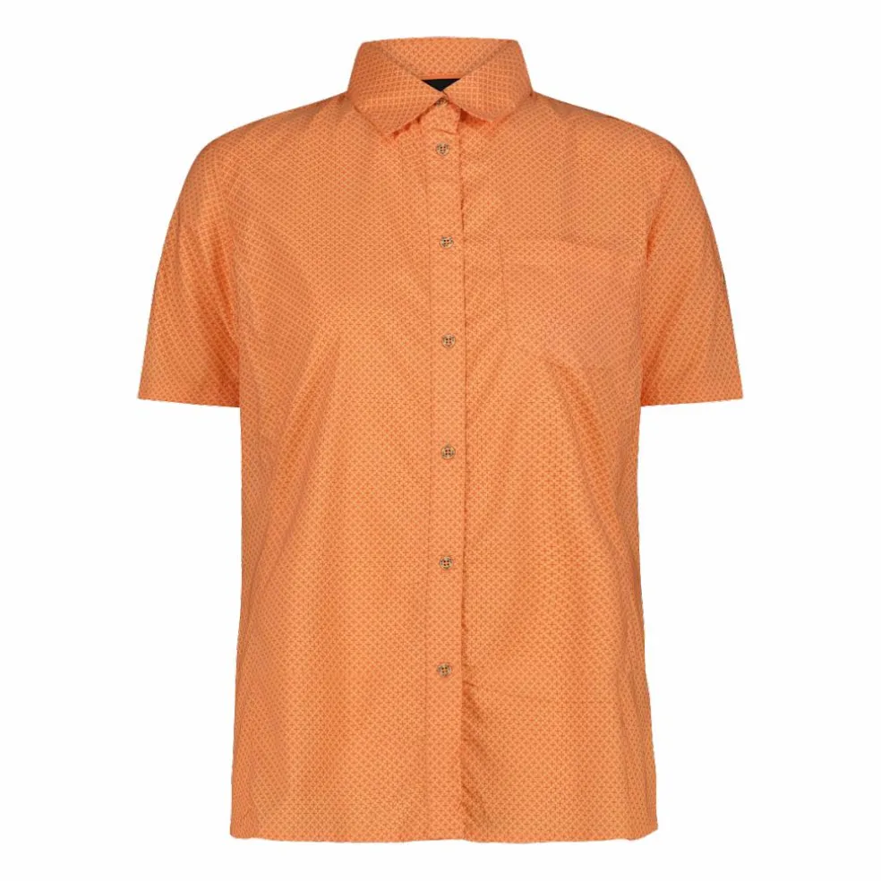 Camicia fantasia floreale maniche corte da donna