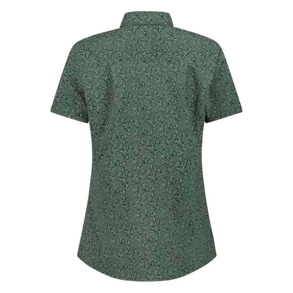 Camicia fantasia floreale maniche corte da donna