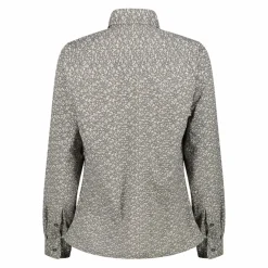 Camicia fantasia geometrica maniche lunghe da donna