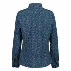 Camicia fantasia geometrica maniche lunghe da donna