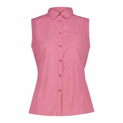 Camicia fantasia geometrica maniche lunghe da donna