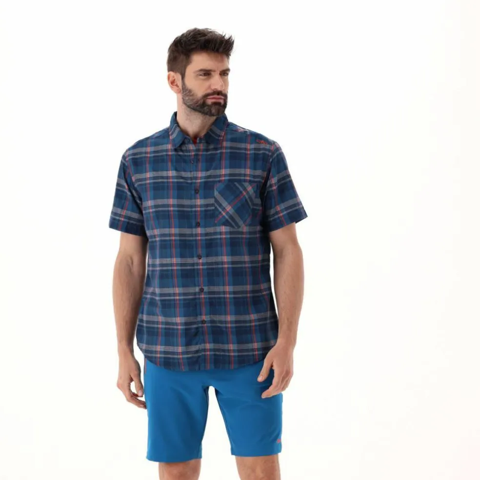 Camicia maniche corte check da uomo