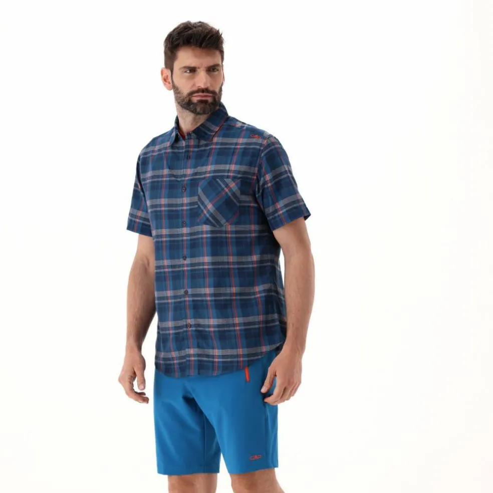 Camicia maniche corte check da uomo