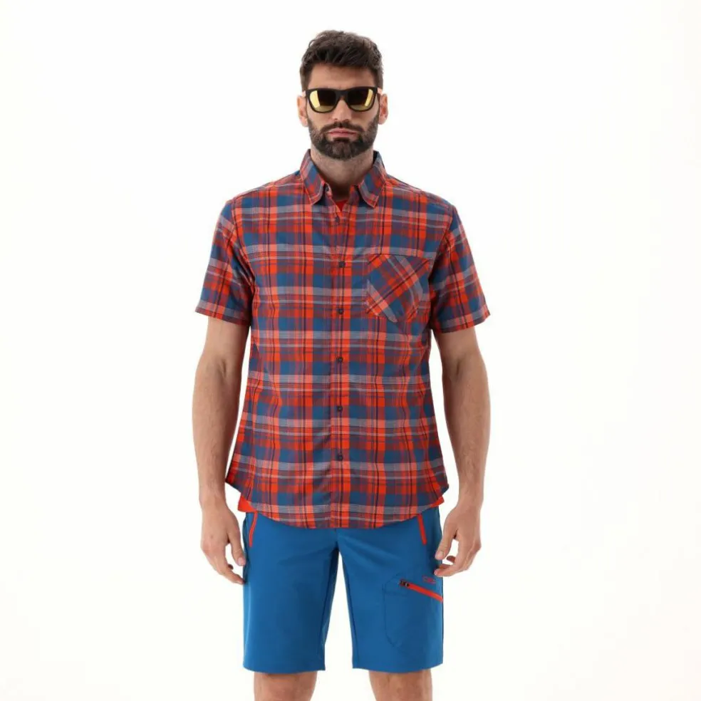 Camicia maniche corte check da uomo