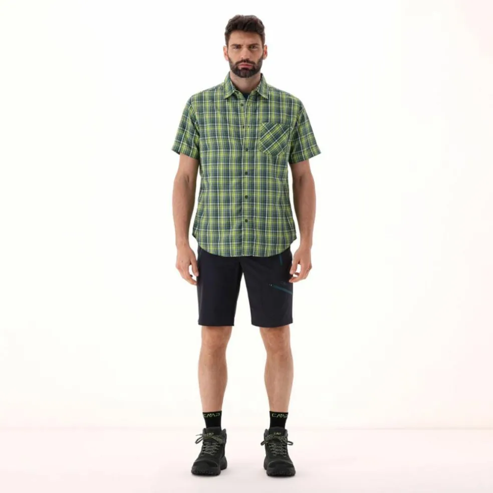 Camicia maniche corte check da uomo