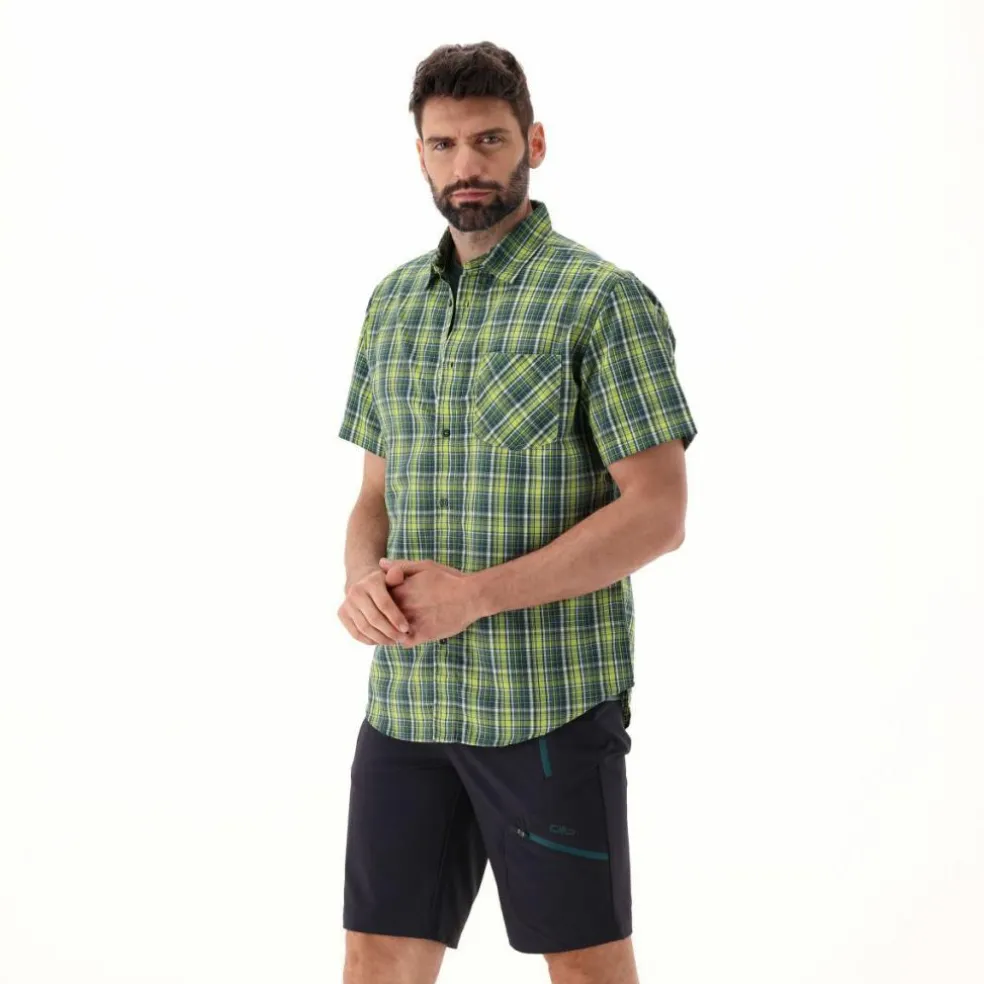 Camicia maniche corte check da uomo