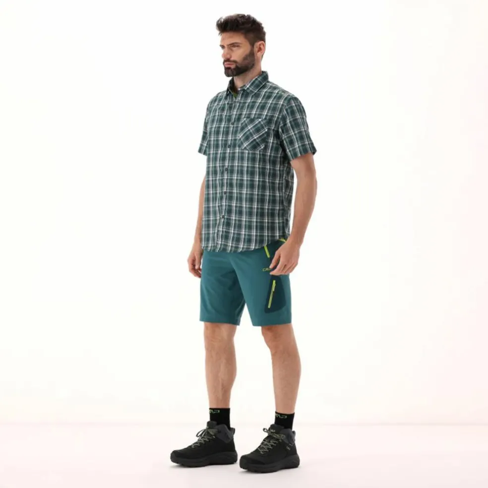 Camicia maniche corte check da uomo