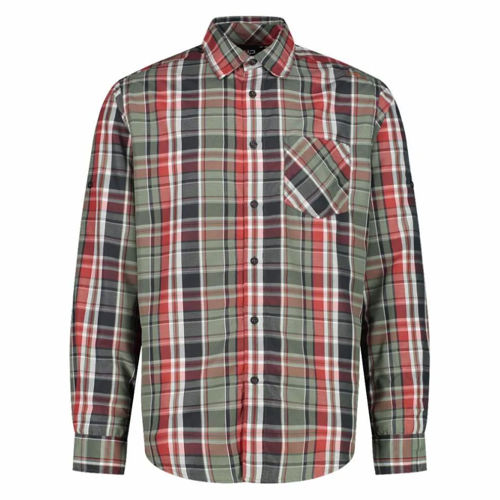 Camicia maniche lunghe check da uomo