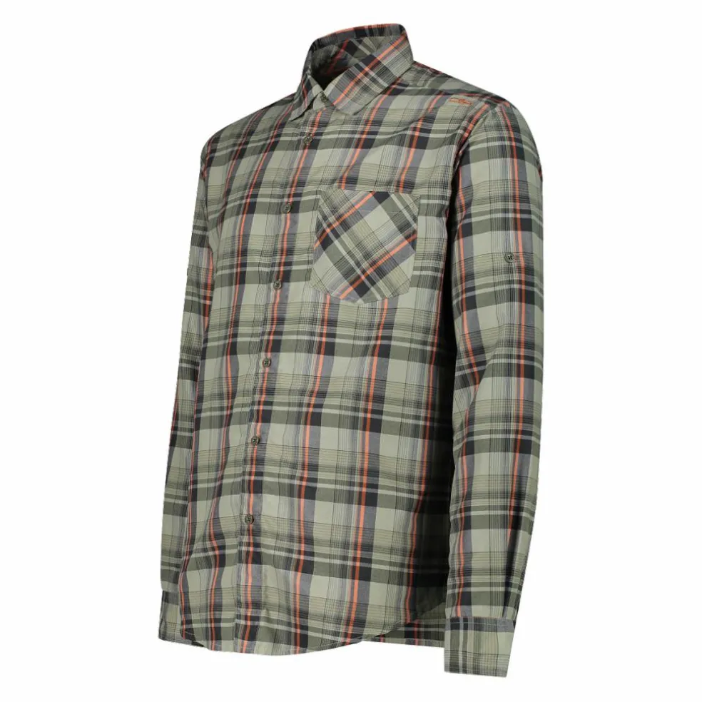 Camicia maniche lunghe check da uomo