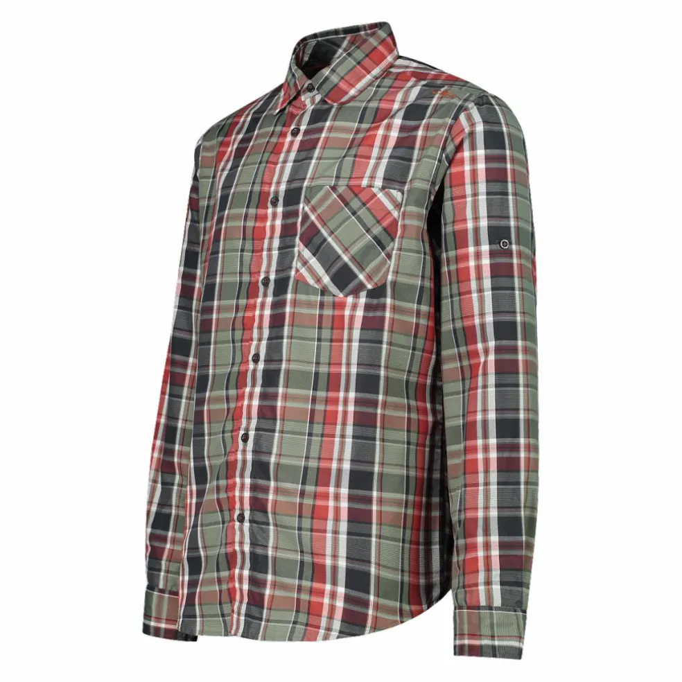Camicia maniche lunghe check da uomo