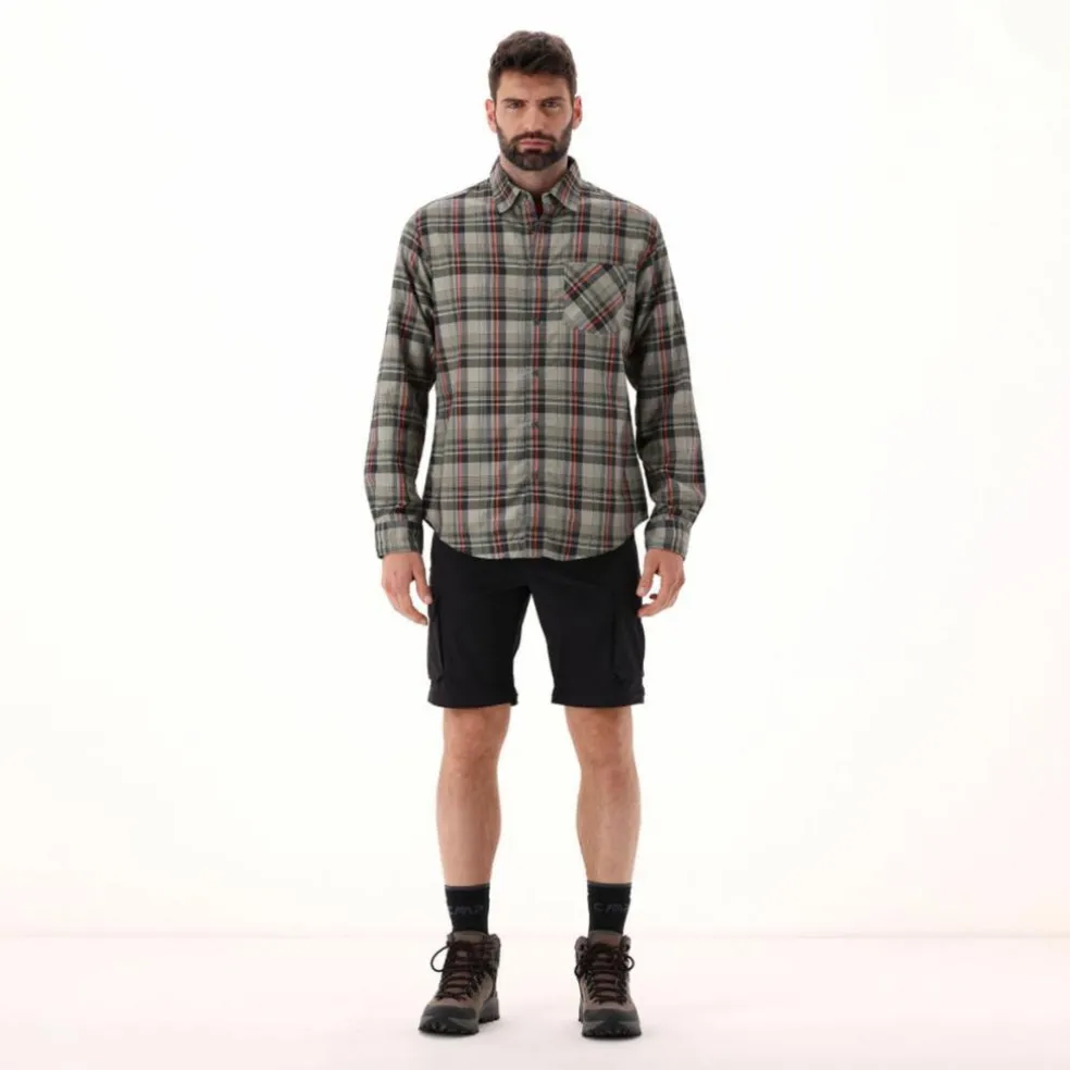 Camicia maniche lunghe check da uomo