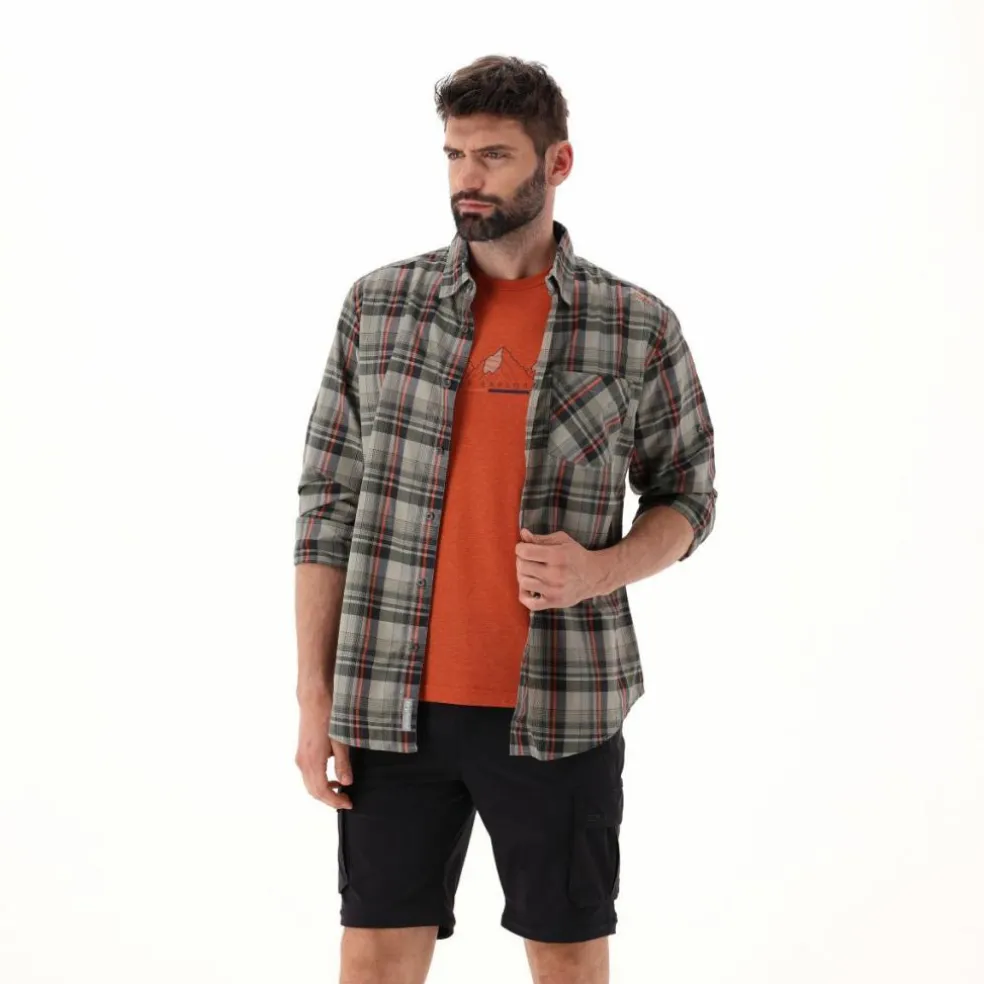 Camicia maniche lunghe check da uomo