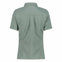 Camicia stretch a maniche corte da donna