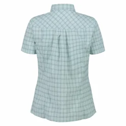 Camicia stretch a maniche corte da donna
