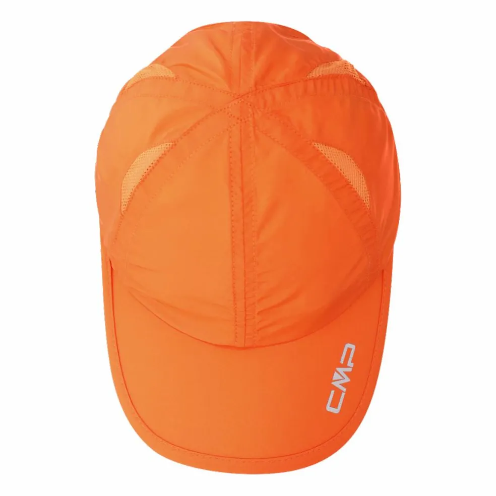 Cappellino da running con frontino e inserti in mesh da donna