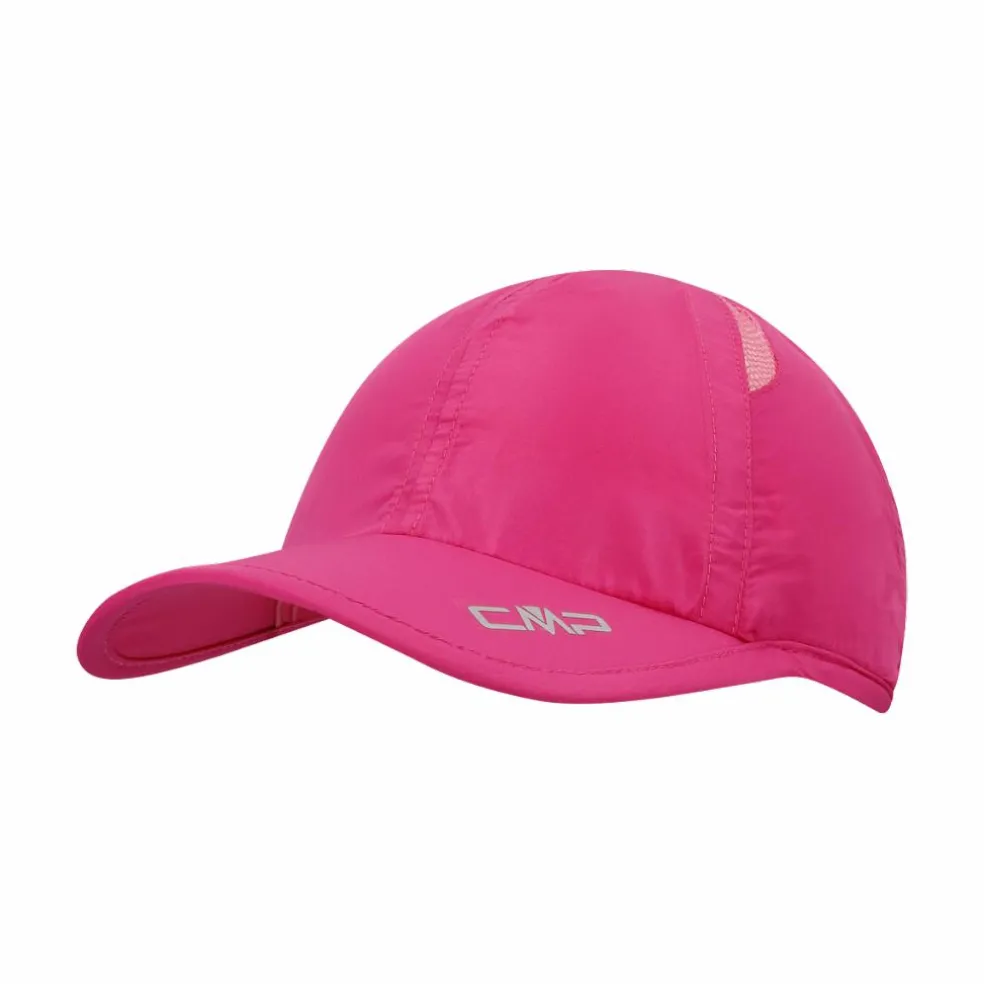 Cappellino da running con frontino e inserti in mesh da donna