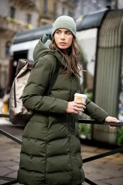 Cappotto donna con cappuccio fisso