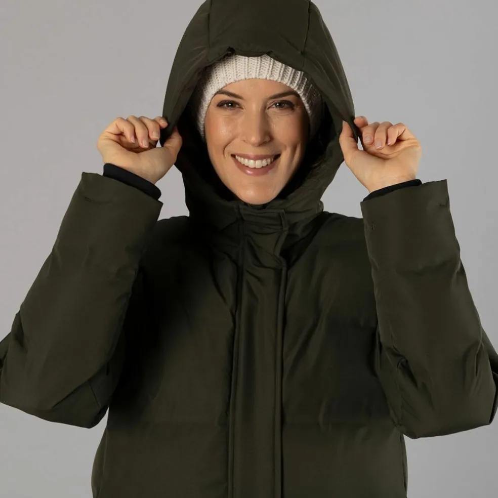 Cappotto donna con cappuccio fisso
