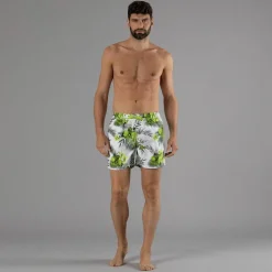 Costume boxer da uomo con fantasia tropicale