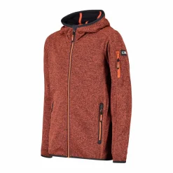 Felpa con cappuccio bambino in pile knit tech