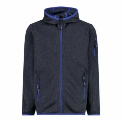 Felpa con cappuccio bambino in pile knit tech
