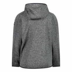 Felpa con cappuccio bambino in pile knit tech