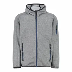 Felpa con cappuccio bambino in pile knit tech