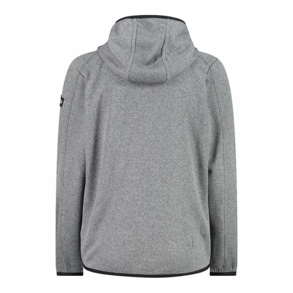 Felpa con cappuccio bambino in pile knit tech