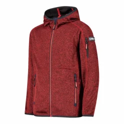 Felpa con cappuccio bambino in pile knit tech
