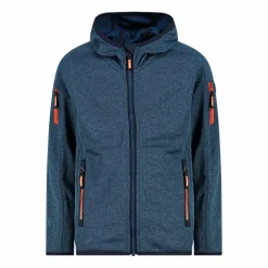 Felpa con cappuccio bambino in pile knit tech