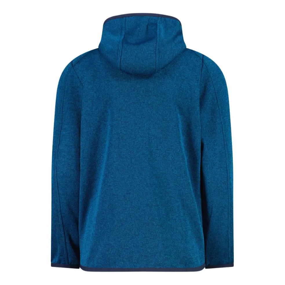 Felpa con cappuccio bambino in pile knit tech
