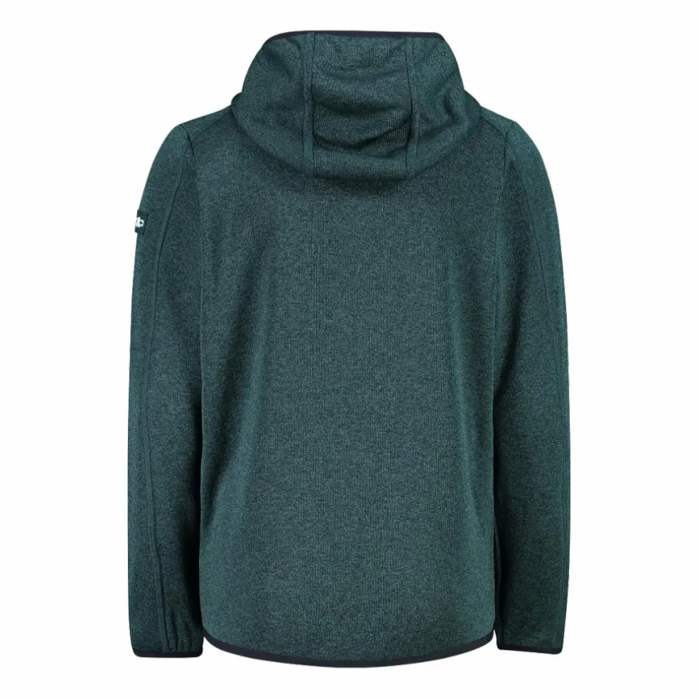 Felpa con cappuccio bambino in pile knit tech