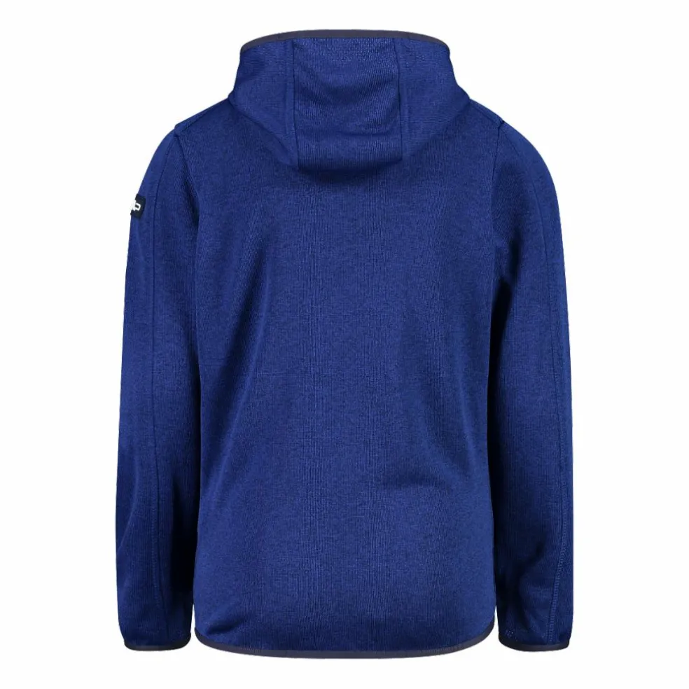 Felpa con cappuccio bambino in pile knit tech