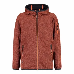 Felpa con cappuccio bambino in pile knit tech