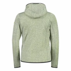 Felpa con cappuccio bambina in pile knit tech