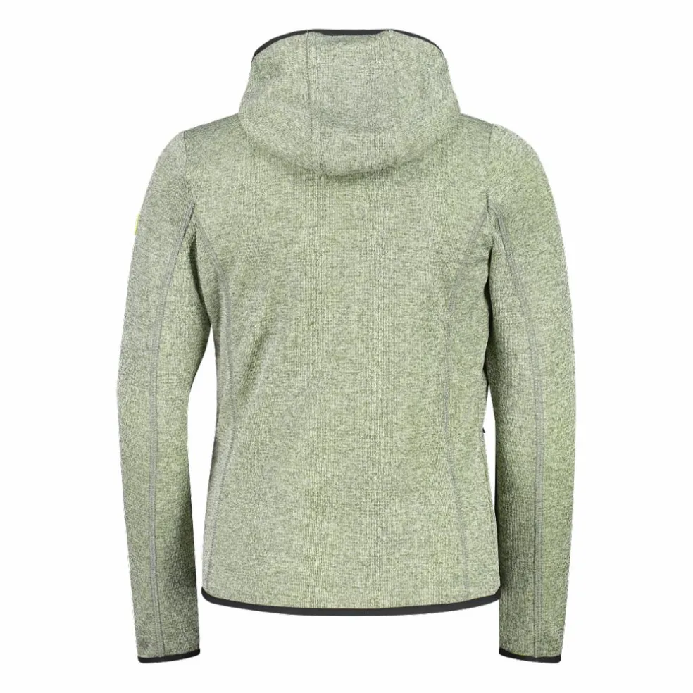 Felpa con cappuccio bambina in pile knit tech