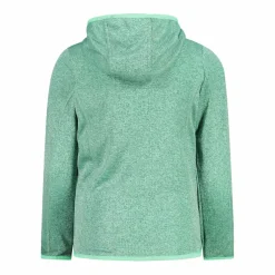 Felpa con cappuccio bambina in pile knit tech